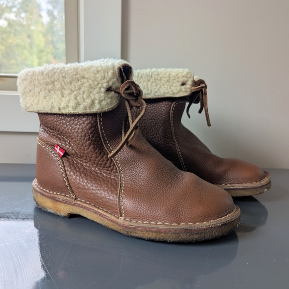 Duckfeet Arhus Brown Boots Sherpa Lined - Picture 1 of 15